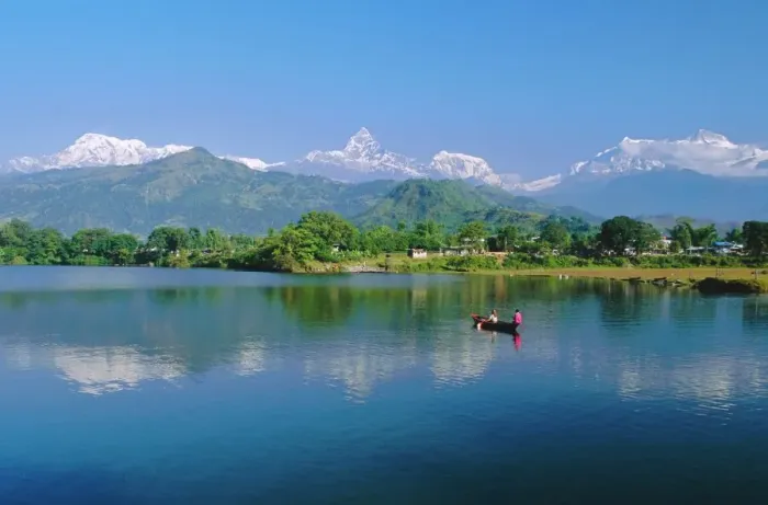 Framed Print : Phewatal Lake Print, Annapurna Region Landscape Framed Print : Phewatal Lake Print, Annapurna Region Landscape