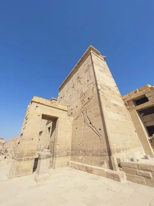Framed Print : Print of The Philae Temple Complex on Island of Agilkia