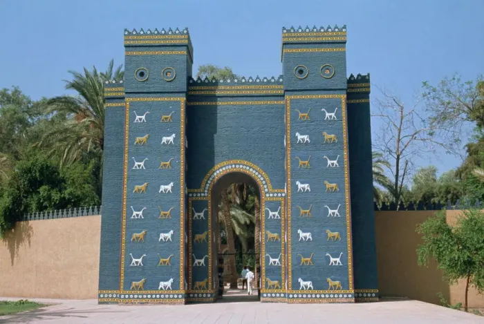 Framed Print : Reconstruction of the Ishtar Gate Print Framed Print : Reconstruction of the Ishtar Gate Print