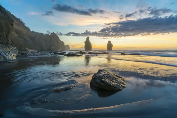 Framed Print : Tongaporutu Landscape Print Framed Print : Tongaporutu Landscape Print