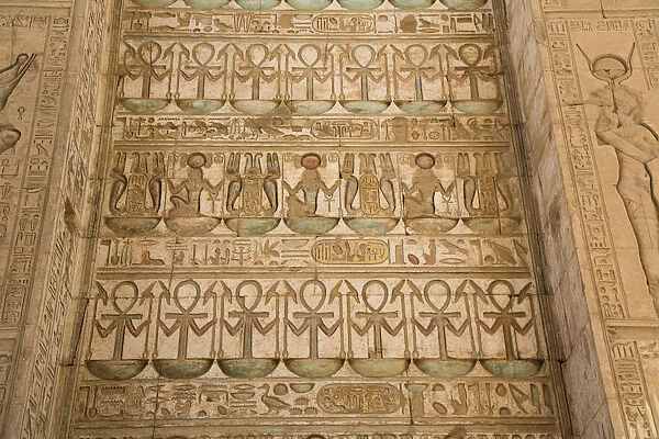 Reliefs, Gateway of Ptolemy III, Karnak Temple Complex, UNESCO World Heritage Site, Luxor