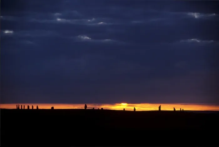 Framed Print : Ring of Brodgar stone circle print at sunset Framed Print : Ring of Brodgar stone circle print at sunset