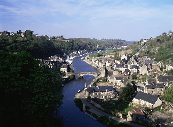 River Rance, Le Port, Dinan, Cotes d Amor, Brittany, France, Europe