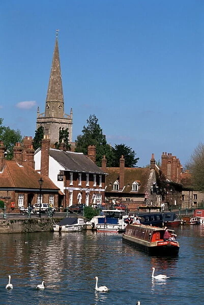 River Thames at Abingdon, Oxfordshire, England, United Kingdom, Europe