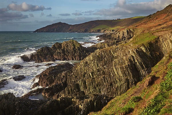 The rocky coast of Penlee Point, looking towards Rame Head