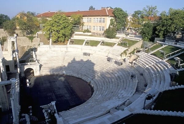 Roman theatre, Plovdiv, Bulgaria, Europe