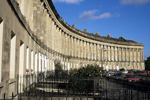 The Royal Crescent, Georgian terrace, UNESCO World Heritage Site, Bath