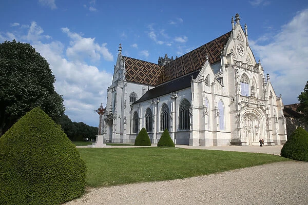 The Royal Monastery of Brou, the church is a masterpiece of the Flamboyant Gothic style