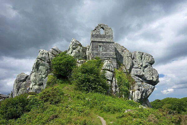 Ruined chapel of St. Michael dating from 1409, Roche rock outcrop, Cornwall