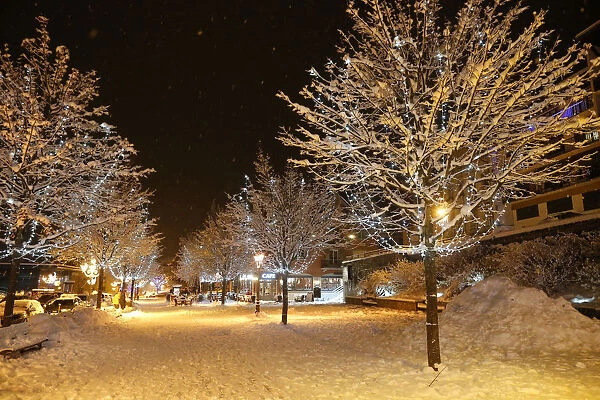 Saint-Gervais-les-Bains in winter, Haute-Savoie, France, Europe