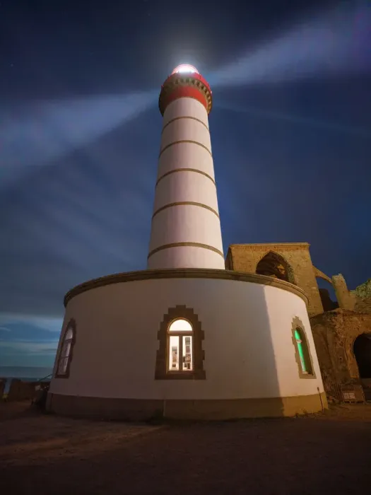 Framed Print : Saint-Mathieu Lighthouse at Night Print Framed Print : Saint-Mathieu Lighthouse at Night Print