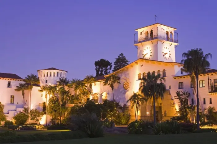 Framed Print : Santa Barbara County Courthouse Print Framed Print : Santa Barbara County Courthouse Print