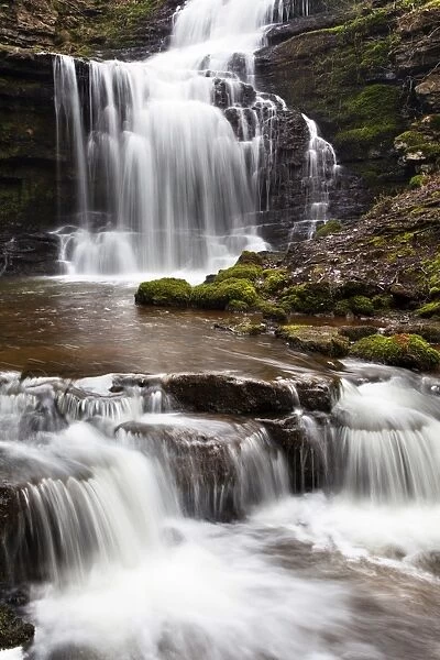 Scaleber Force (Foss Waterfall) near Settle, North Yorkshire, Yorkshire, England, United Kingdom, Europe