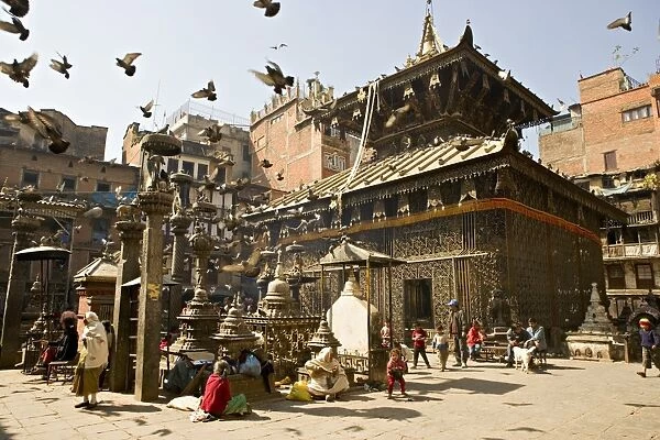Seto Machendranath temple, close to Durbar Square, Kathmandu, Nepal