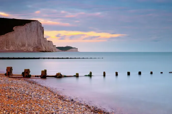 Framed Print : Seven Sisters Cliffs Print, Cuckmere Haven Beach Framed Print : Seven Sisters Cliffs Print, Cuckmere Haven Beach