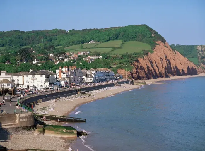 Framed Print : Sidmouth Print - A View of the Devon Coast Framed Print : Sidmouth Print - A View of the Devon Coast