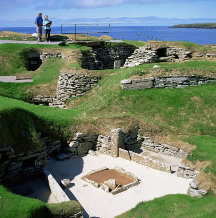 Framed Print : Skara Brae Print: Ancient Orkney Village Landscape Framed Print : Skara Brae Print: Ancient Orkney Village Landscape