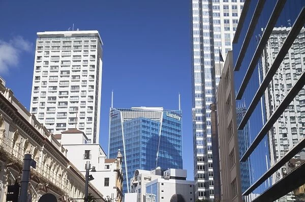 Skyscrapers in downtown Auckland, North Island, New Zealand, Pacific