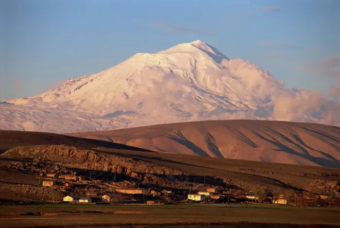 Framed Print : Snow-Covered Mount Ararat Print