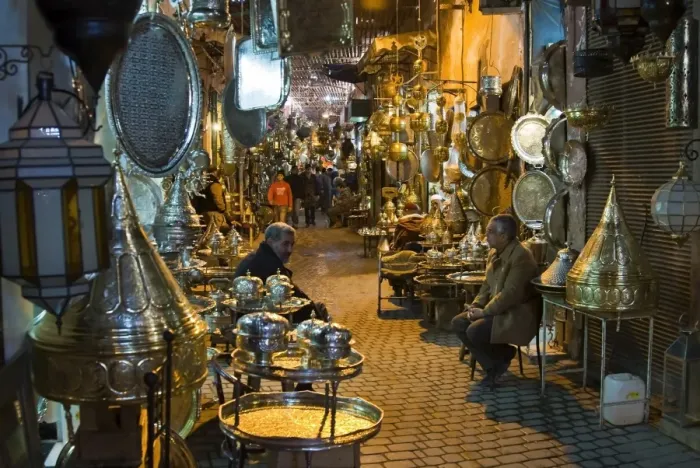 Framed Print : Marrakech Souk Print