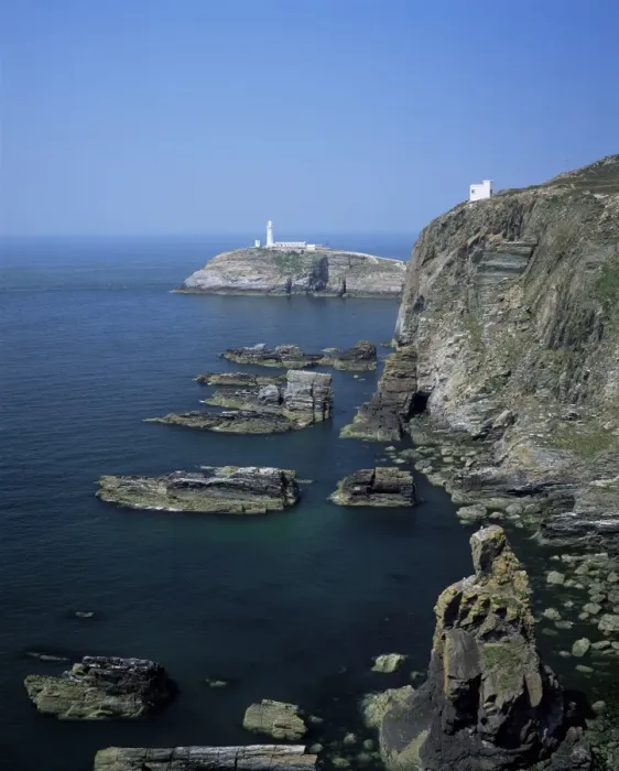 Framed Print : South Stack Print - Anglesey Coastline Landscape Framed Print : South Stack Print - Anglesey Coastline Landscape