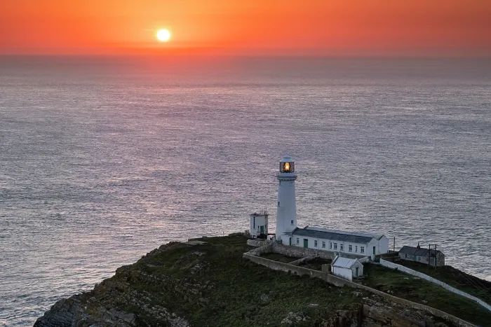 Framed Print : South Stack Lighthouse Print at Sunset Framed Print : South Stack Lighthouse Print at Sunset