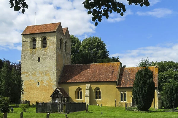 St. Bartholomews church with its famous 12th century Norman Tower at Fingest in