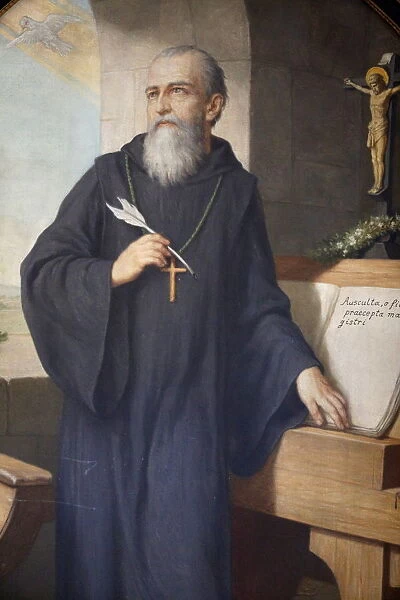 St. Benedict of Nursia, painted by Hermann Nigg in 1926, Heiligenkreuz Abbey
