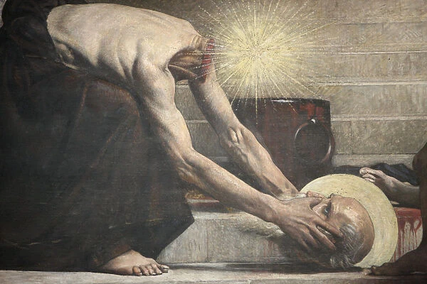 St. Denis painting at Pantheon, Paris, France, Europe