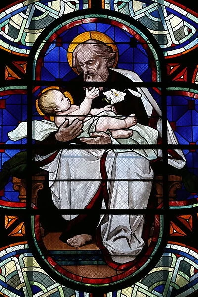 St. Joseph and the child Jesus, Paris, France, Europe