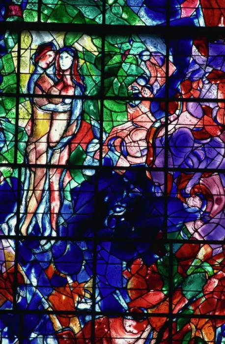 Framed Print : Marc Chagall Stained Glass Print, Sarrabourg, France Framed Print : Marc Chagall Stained Glass Print, Sarrabourg, France