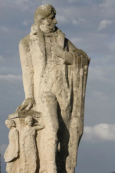 Statue of Francois-Rene de Chateaubriand, St. Malo, Ille-et-Vilaine, Brittany, France