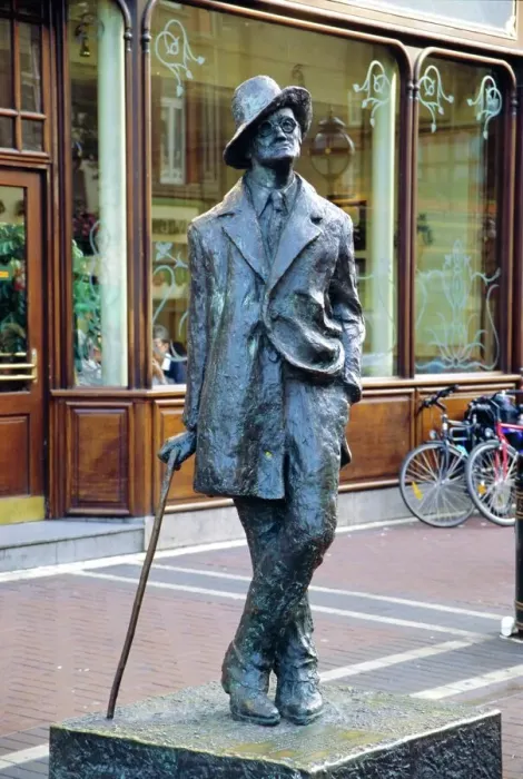Framed Print : James Joyce Statue Dublin Print Framed Print : James Joyce Statue Dublin Print