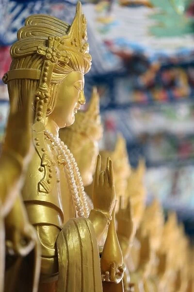 Statue of Quan Am, Bodhisattva of Compassion (Goddess of Mercy), Linh Phuoc Buddhist Pagoda