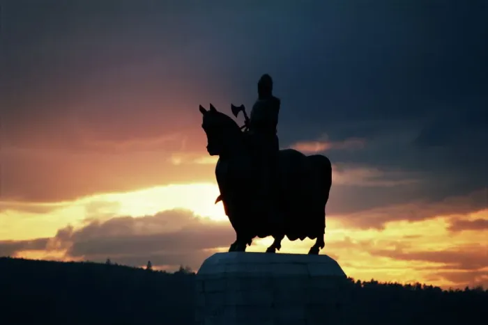 Framed Print : Robert Bruce Statue Print, Bannockburn, Scotland Framed Print : Robert Bruce Statue Print, Bannockburn, Scotland
