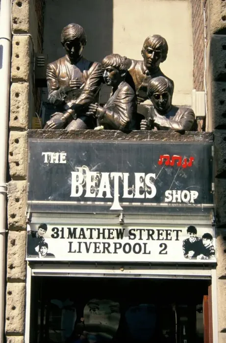 Framed Print : Statues of the Beatles Print Framed Print : Statues of the Beatles Print