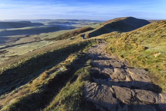 Framed Print : Mam Tor Print, Winter Landscape Framed Print : Mam Tor Print, Winter Landscape