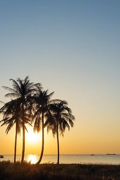 Sunset at Long Beach, Phu Quoc Island, Vietnam, Indochina, Southeast Asia, Asia