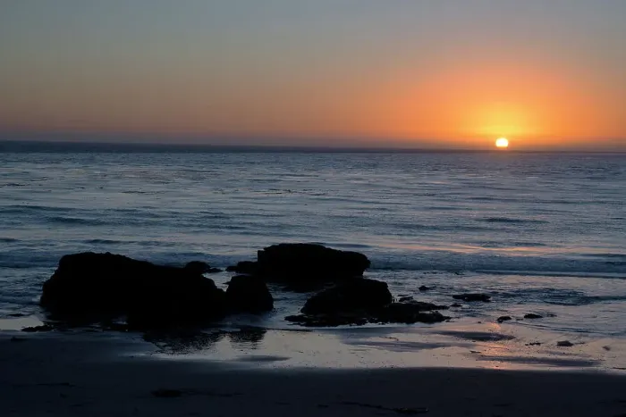 Framed Print : San Simeon Ocean Sunset Print Framed Print : San Simeon Ocean Sunset Print