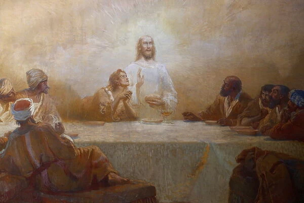 The Last Supper by Alfred Plauzeau, Saint-Jean de Montmartre church, Paris, France