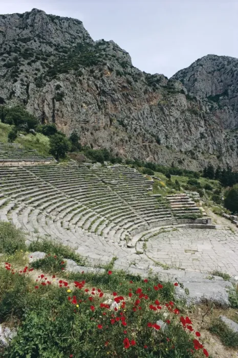 Framed Print : Delphi Theatre Print, Greece Framed Print : Delphi Theatre Print, Greece