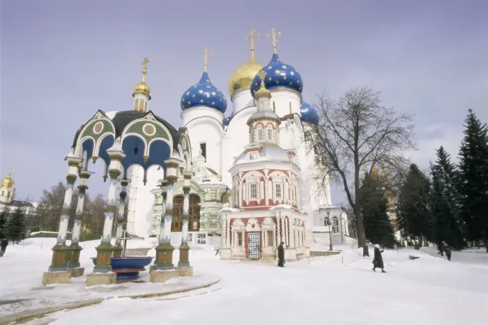 Framed Print : Winter Trinity Monastery Print Framed Print : Winter Trinity Monastery Print