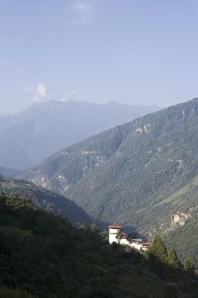 Trongsa Dzong, Trongsa, Bhutan, Himalayas, Asia