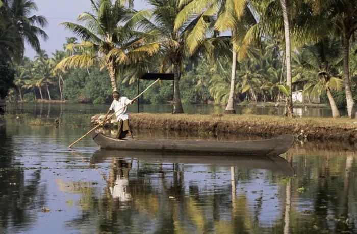 Framed Print : Kerala Backwater Scene Print Framed Print : Kerala Backwater Scene Print