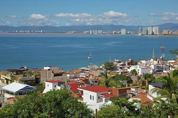 View of Downtown, Puerto Vallarta, Jalisco, Mexico, North America
