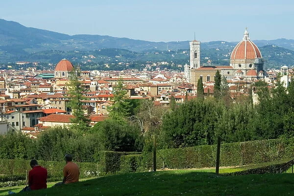 View of Florence from Boboli Gardens, Florence, Tuscany, Italy, Europe