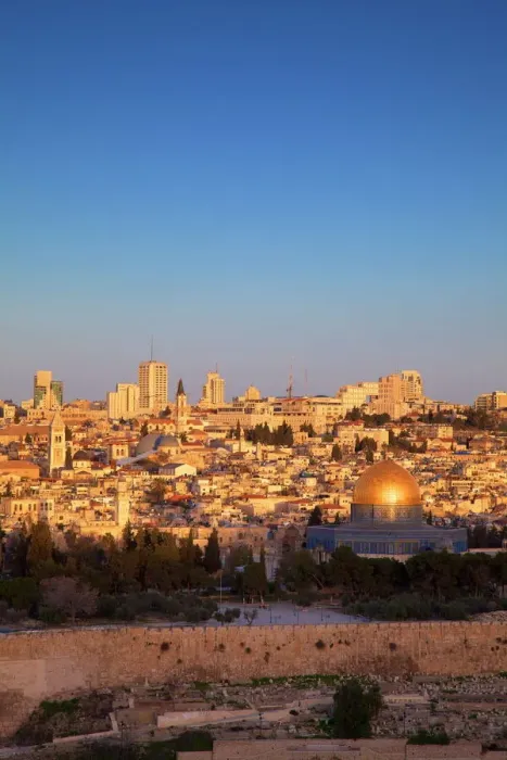 Framed Print : View of Jerusalem from The Mount of Olives Print, Israel Framed Print : View of Jerusalem from The Mount of Olives Print, Israel