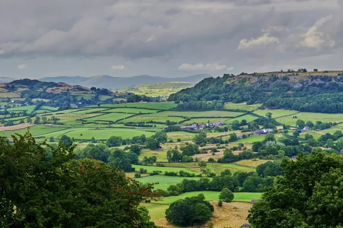 Framed Print : Cartmel Fell Panoramic Print Framed Print : Cartmel Fell Panoramic Print