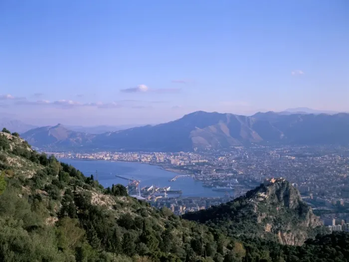 Framed Print : View over Palermo Print, Sicily Landscape Framed Print : View over Palermo Print, Sicily Landscape