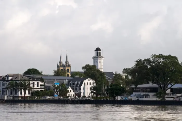 Framed Print : Paramaribo River View Print Framed Print : Paramaribo River View Print